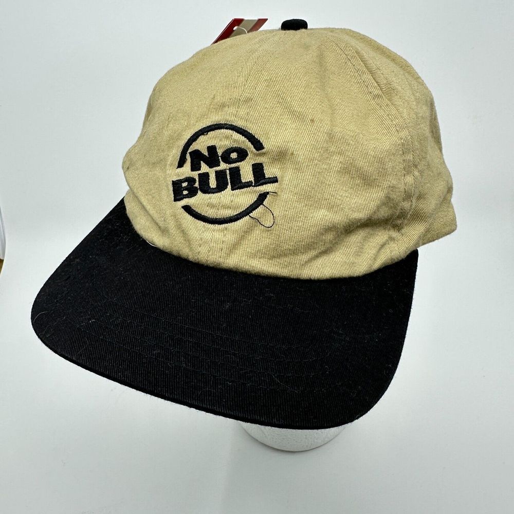 Vintage Winston Cigarette‎ Baseball Cap Mens Brown Black Hat No Bull Deadstock